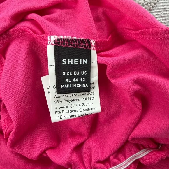 SHEIN Women's Pink Ruched Top - Picture 6 of 7